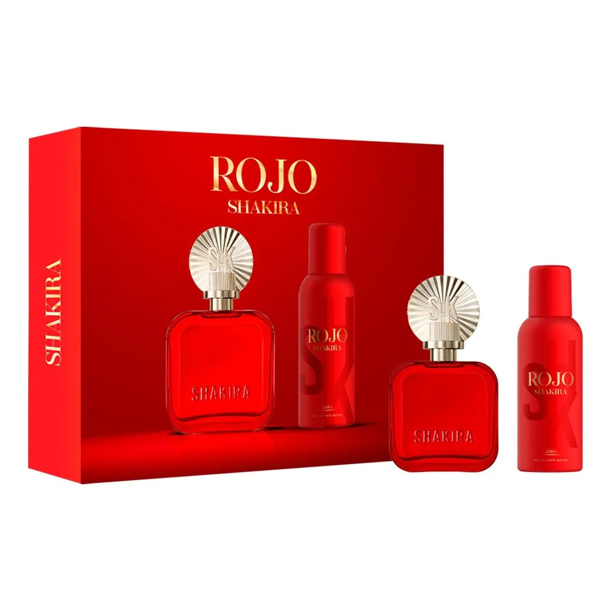 SHAKIRA ROJO EST EDP 80 ML + DEO 150ML