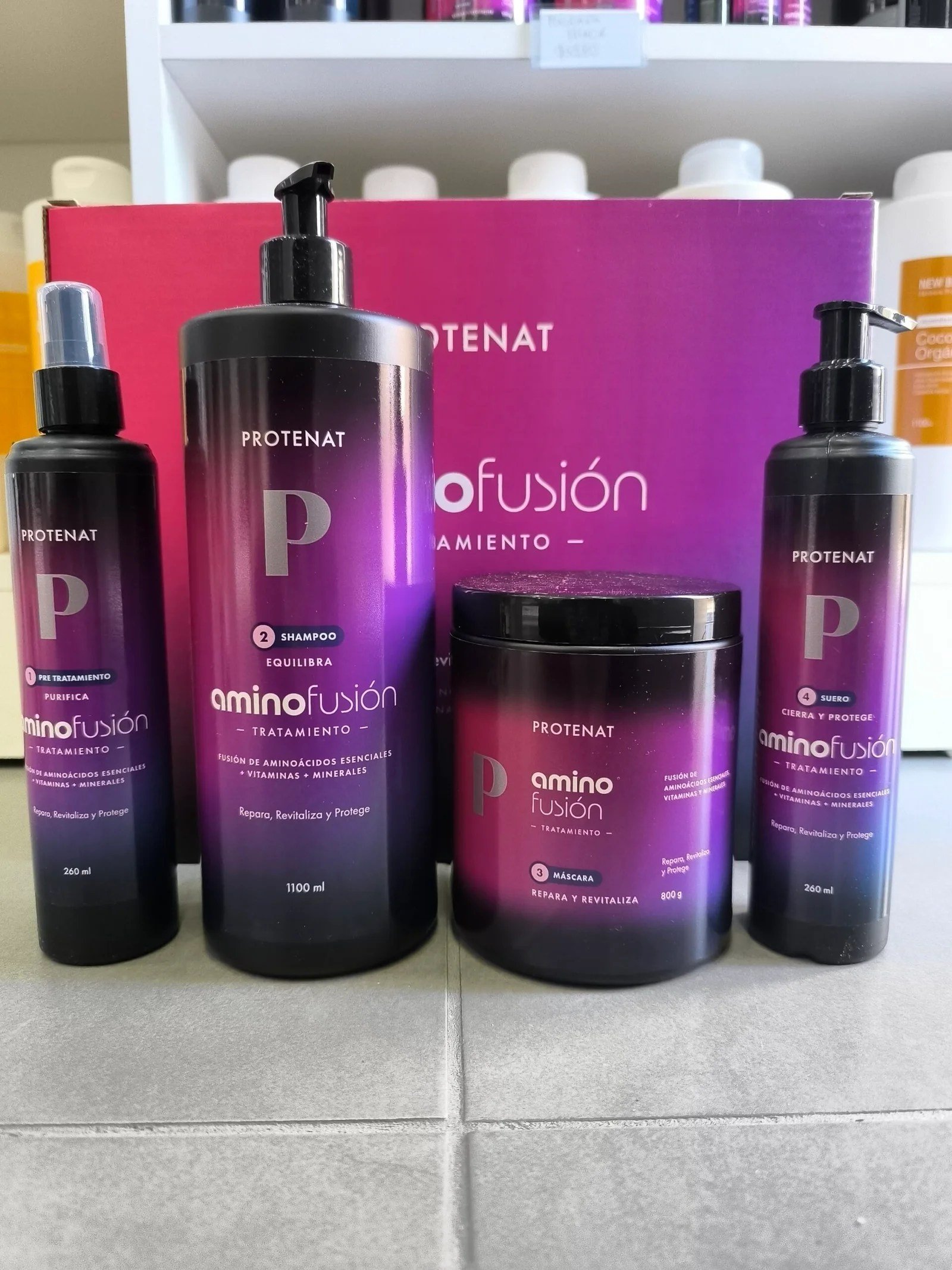 PROTENAT KIT AMINOFUSION  PROFESIONAL 4 PRODUCTOS           
