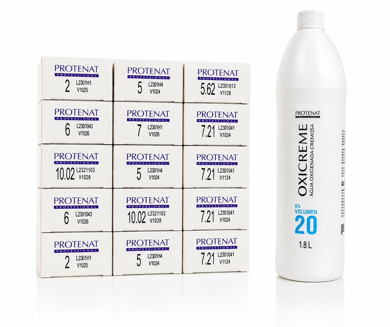 PROTENAT KIT TINTURA 15 UNID A ELECCION + OXID. 1.          