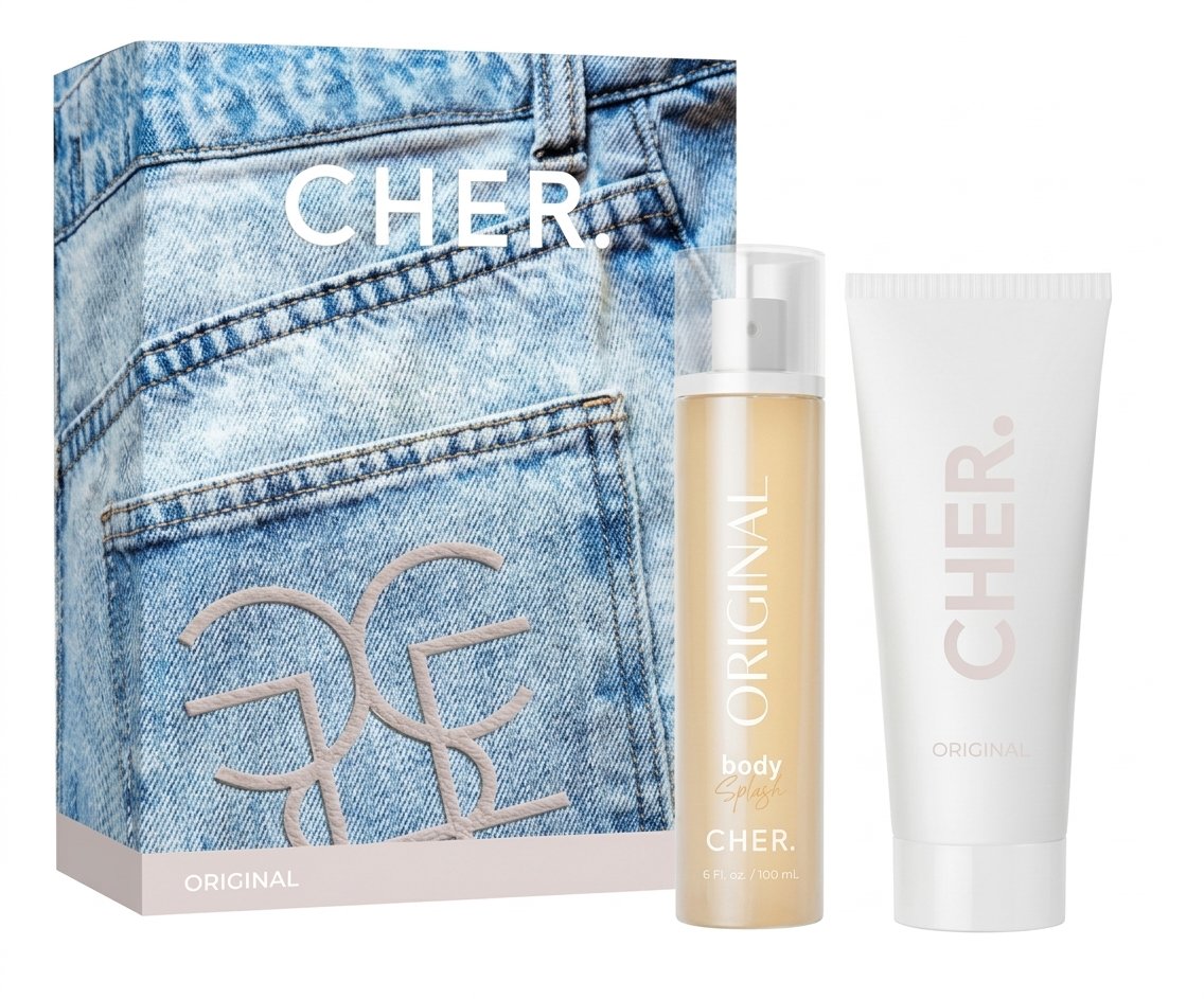 CHER ORIGINAL EST BODY SPLASH X100 + BODY LOTION X100